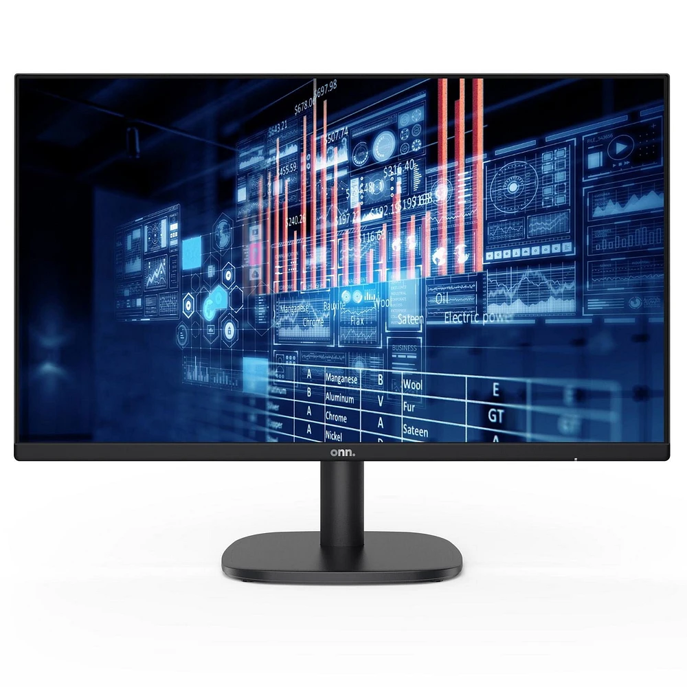 onn. 22 in/55.9 cm FHD 1080p 100Hz LED Bezel-less Monitor, 100140681