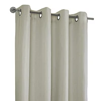 Loft Living Varsha, panneau de rideau à oeillets texturé, 100% occultant 52" x 84", blanc cassé