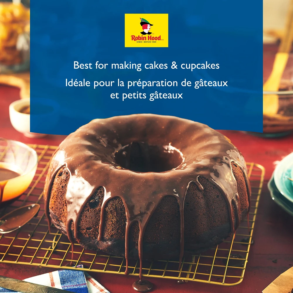 Farine Robin Hood Best for Cake & Pastry, 2,5 kg, fabriquée avec du blé 100 % canadien 2,5 Kg