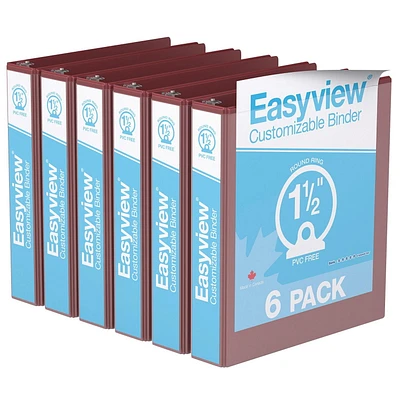 Super offre Easyview, Reliure View à anneaux ronds po, personnalisable