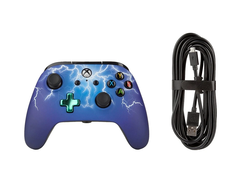 PowerA Enhanced Wired Controller for Xbox One – Spider Lightning