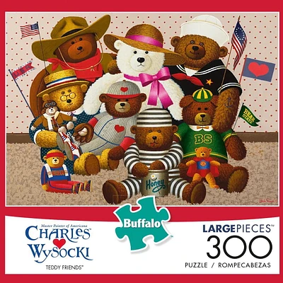 Buffalo Games Charles Wysocki Teddy Friends 300 Piece Jigsaw Puzzle