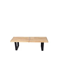 Percy Bench in Natural, Natural Bench, Manufactured Wood Bench, Natural Line Bench, Natural Wood Bench, Patio Bench, Entryway Bench 48"