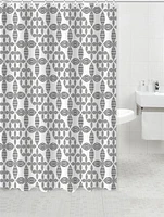 MODA LUCKY PEVA SHOWER CURTAIN