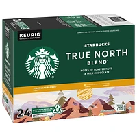 STARBUCKS® True North Blend® Blonde® Roast Ground Coffee K-Cup® Pods 24 ct Box, 24 EA