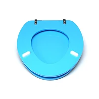 TopSeat High Res 3D Image Sea Turtle Elongated Regular Lid Closure Chromed Metal Hinges Toilet Seat