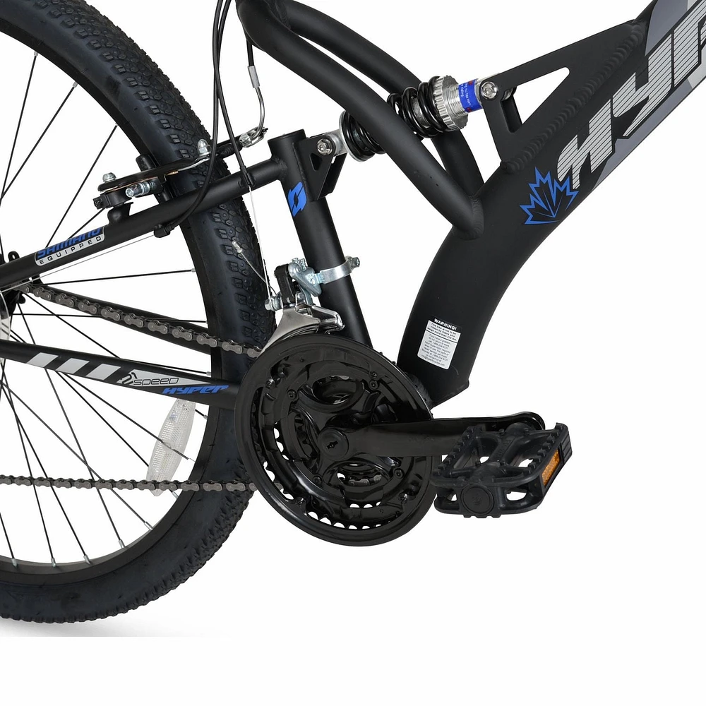 27.5" Hyper Bicycles Bear Mountain Full Suspension Men's Aluminum Mountain Bike