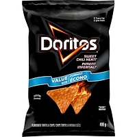 Doritos chips tortilla aromatisées Piment infernal!, format écono 400 g.