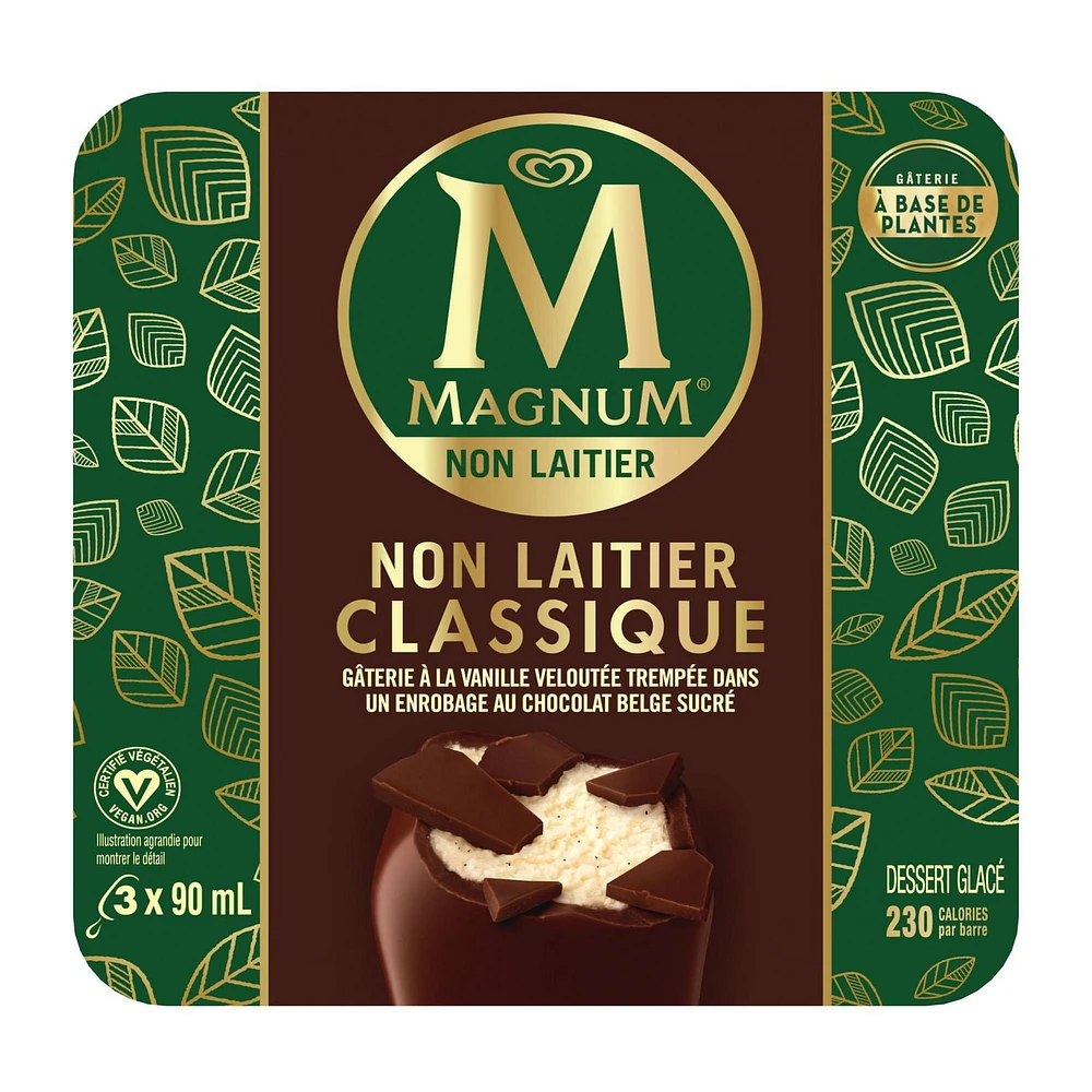 Magnum Non Dairy Classic Frozen Dessert Bars