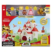 Nintendo Super Mario Deluxe Champignon Château de Royaume Playset, Inclut 5 Figurines!