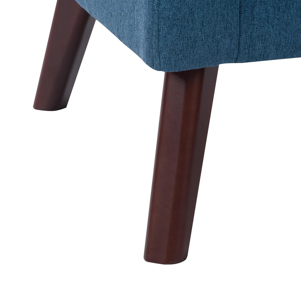 CorLiving Eliza Chaise de baignoire moderne rembourrée de 28 po de largeur avec pattes effilées