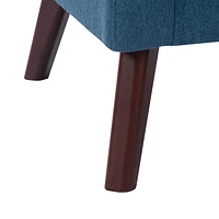 CorLiving Eliza Chaise de baignoire moderne rembourrée de 28 po de largeur avec pattes effilées