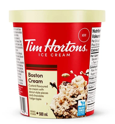 TIM HORTONS CRÈME BOSTON CRÈME GLACÉE 500NL