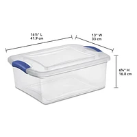 Boîte à verrou de Sterilite de 14L- Bleu 14L