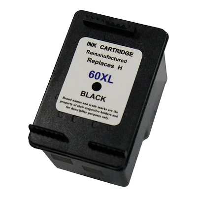 L-ink HP 62XL Pack de 2 Cartouches à Jet d'encres Noir à Rendement Élevé Compatible (C2P05AN)