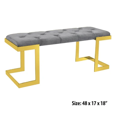 Banc Canadien Bonnie Gris Or