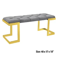 Banc Canadien Bonnie Gris Or