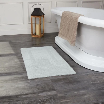 Tapis de bain en coton réversible doux et absorbant Fabstyles Basix