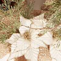 Couronne en maille de toile de jute Holiday Time, 20 po