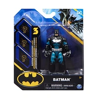DC Comics, Figurine articulée Batman de 10 cm avec 3 accessoires mystère, Jouets Batman pour garçons et filles à partir de 3 ans