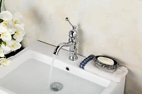 American Imaginations 16-in. W Round Bathroom Undermount Sink Set In Biscuit - Chrome Hardware AI-26773