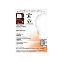 GE 5W DEL A19 ESTAR BLANC DOUX 4P