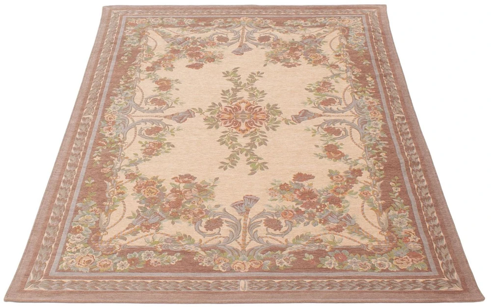 ECARPET Lotus Mod Ivory Rug 5'6" x 7'9"