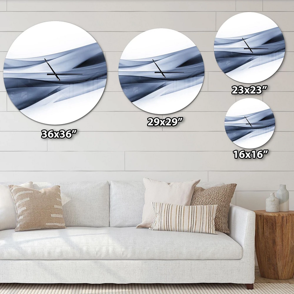Designart Motif bleu clair scintillant horloge murale