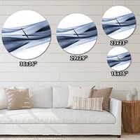 Designart Motif bleu clair scintillant horloge murale