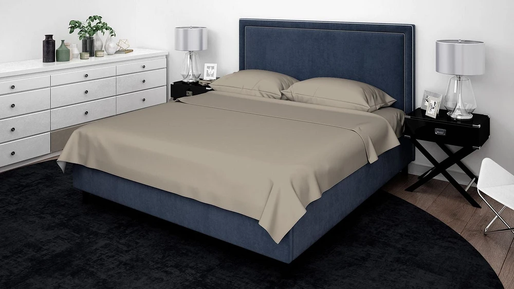Ensemble de draps en coton égyptien 600 fils Johnson Home