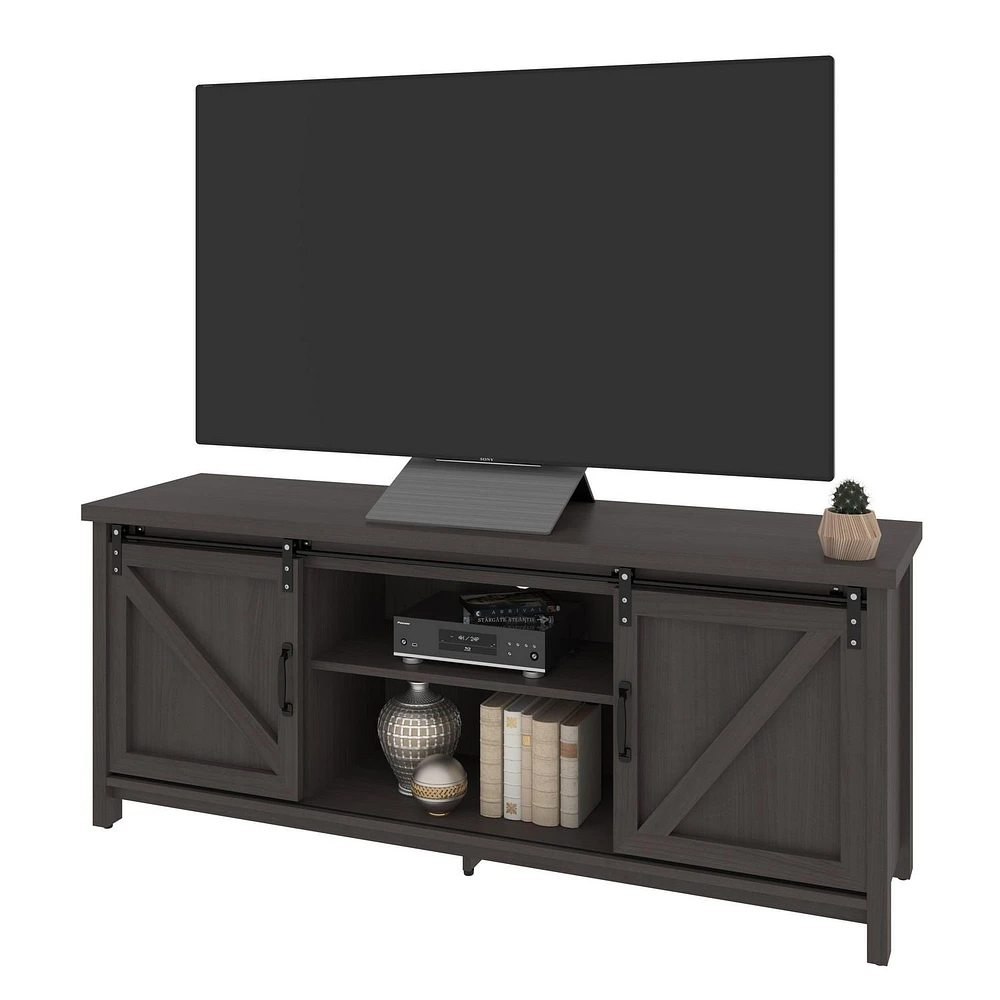 Bestar Isida 58W TV Stand in storm gray
