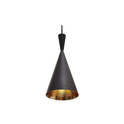 CAROL 2- Pendentif de style moderne noir et or