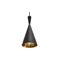 CAROL 2- Pendentif de style moderne noir et or