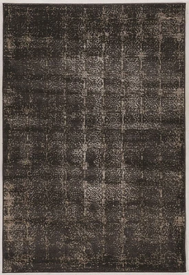 Tapis Bijou Illusion marine et beige de 5 pi x 7 pi 6 po