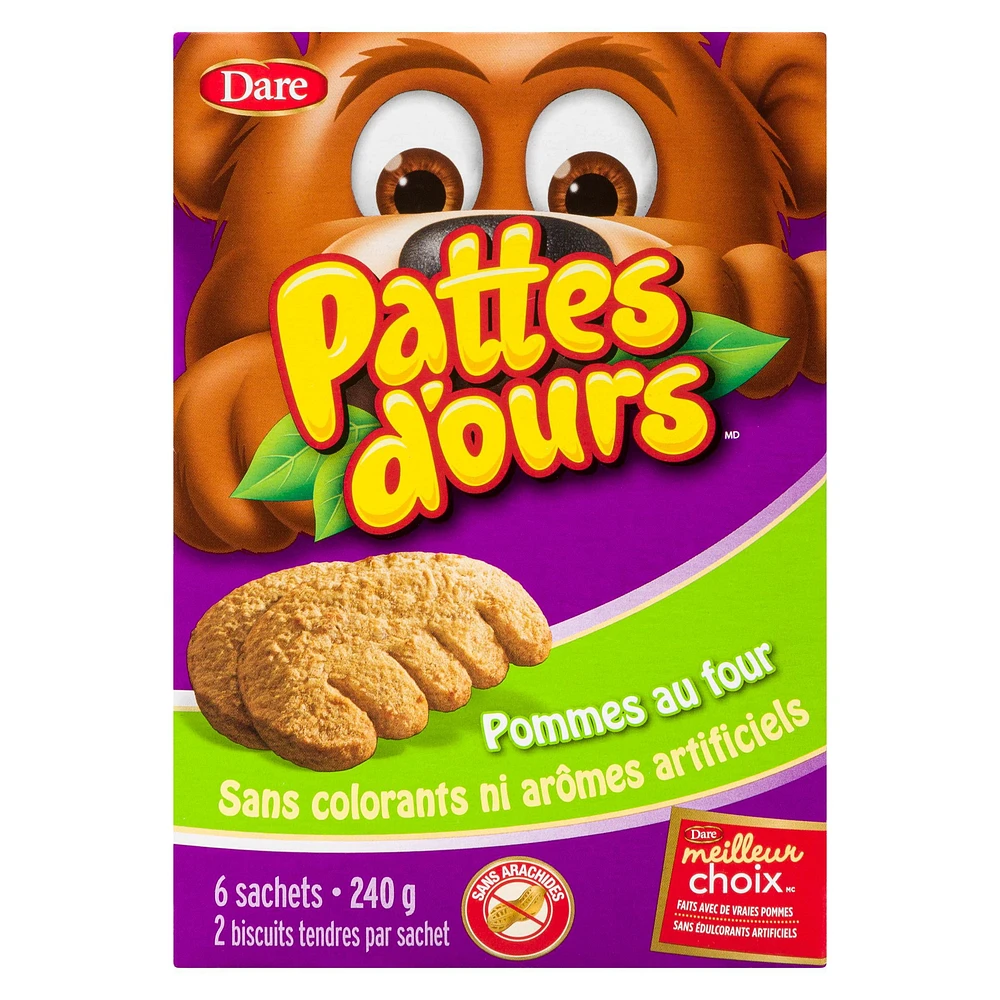 Bear Paws Baked Apple Cookies, Dare 240g