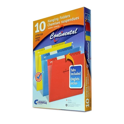 Assorted Color Letter Size Hanging Folders, Hanging File Folder