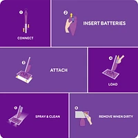 Swiffer WetJet with The Power of Dawn Floor Cleaner, Fresh Scent each, 2.5L