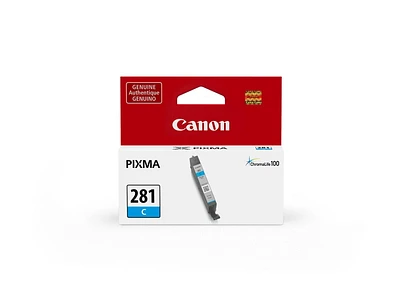 Canon CLI-281 C - 5.6 ml - cyan - original - ink tank - for PIXMA TR7520, TR7620, TR8620, TS6220, TS6320, TS702, TS8220, TS8320, TS9520, TS9521, Outstanding quality for images.