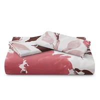 Literie toutes saisons Marina Decoration, housse de couette ultra douce et soyeuse, en rayonne de bambou richement imprimée, avec taies d'oreiller