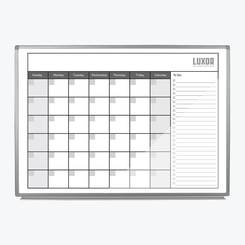 Luxor Calendrier Mensuel Magnétique 48" x 36"