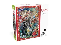 Buffalo Games - Le puzzle Cats - Christmas Cat-tastrophy - en 750 pièces