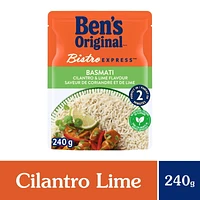 BEN'S ORIGINAL BISTRO EXPRESS Lime Cilantro Flavoured Rice Side Dish, 240g Pouch, Perfect Every Time™