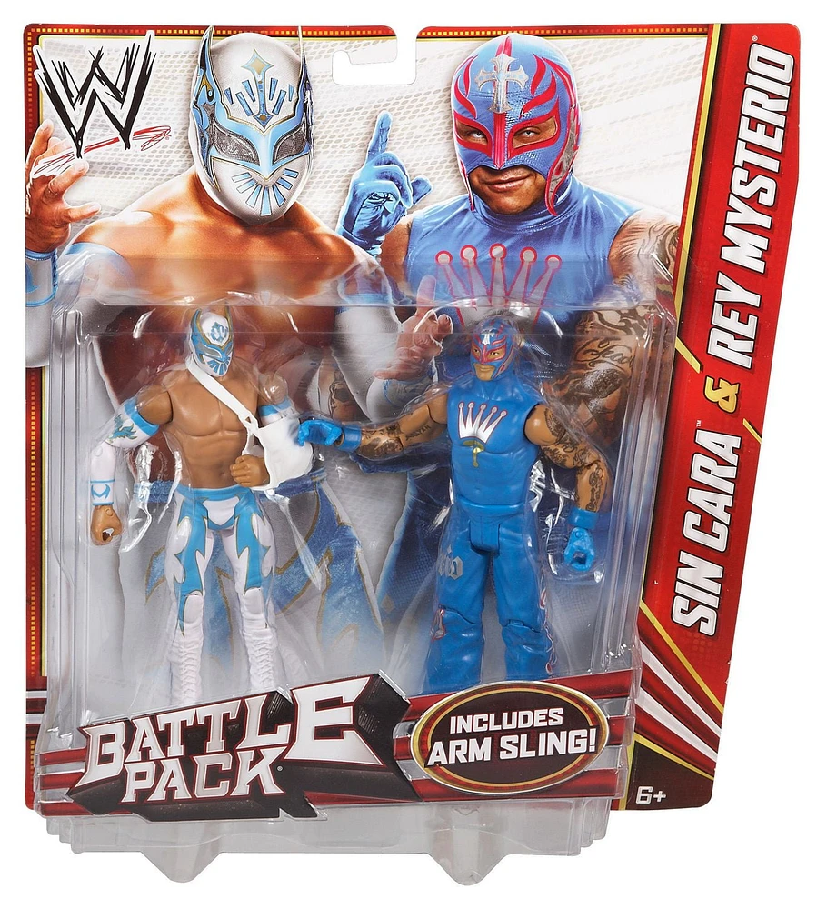 WWE Battle Pack Sin Cara vs. Rey Mysterio Action Figure, 2-Pack