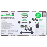 Ensemble de poids multi-usage 50 lb GoZone – Vert/noir En matériaux durables