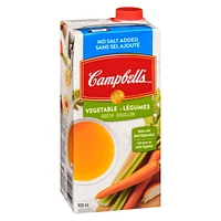 Campbell's No Salt Added Vegetable Broth, 900 mL