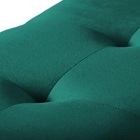 Asha Small Tufted Velvet Ottoman with Storage