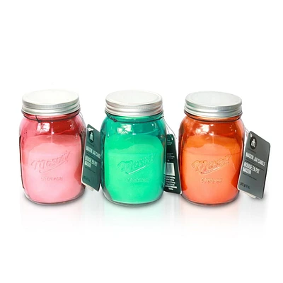 Bougie en pot mason hometrends au parfum de citronnelle 10 oz