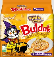 Samyang – Nouilles Buldak au Poulet Épicé (Quatre Fromage) 145g x 5