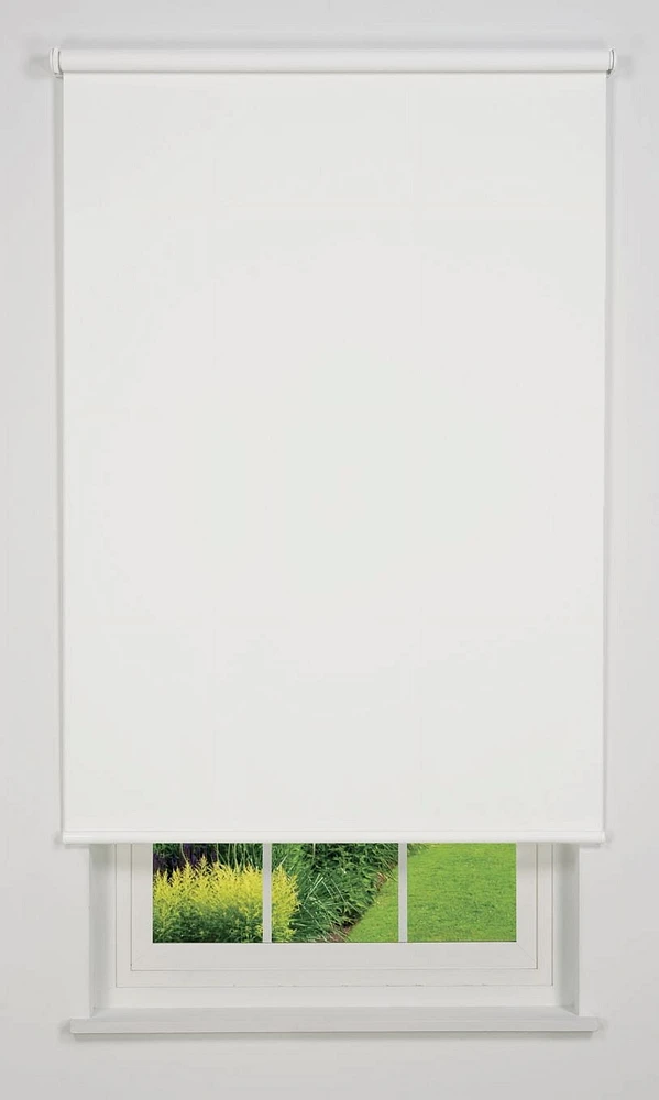 Store à enrouleur occultant sans fil Linen Avenue-Blackout White