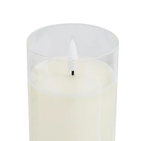 BOUGIE BLANCHE SANS FLAMME HOMETRENDS, paquet de 3 3x3x4 pouces, 3x3x5 pouces, 3x3x6 pouces